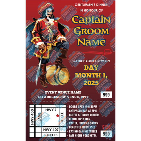 Captain Morgan Stag Ticket