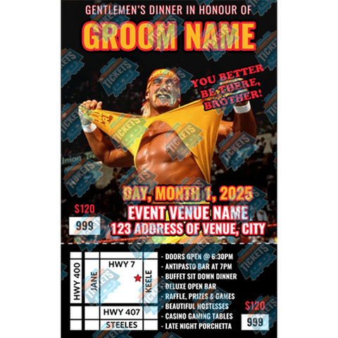 Hulk Hogan Stag Ticket