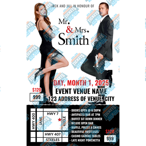 Mr and Mrs Smith Stag Ticket