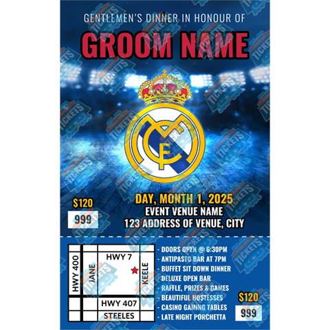Real Madrid Stag Ticket