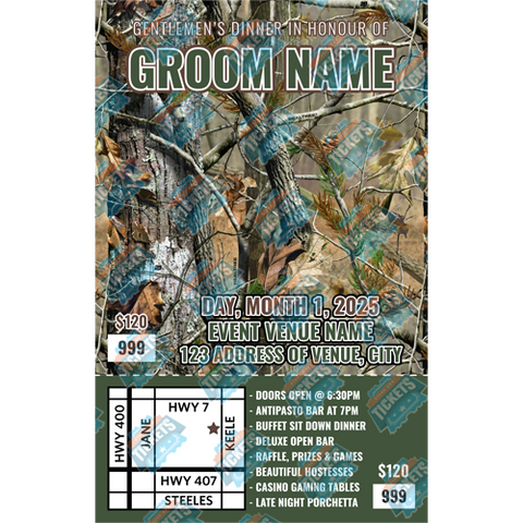 Realtree Camo Stag Ticket