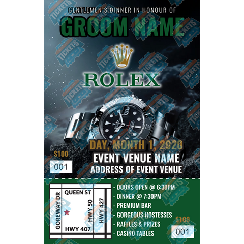 Rolex Watch Stag Ticket