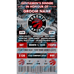 Toronto Raptors Vintage Event Stag Ticket