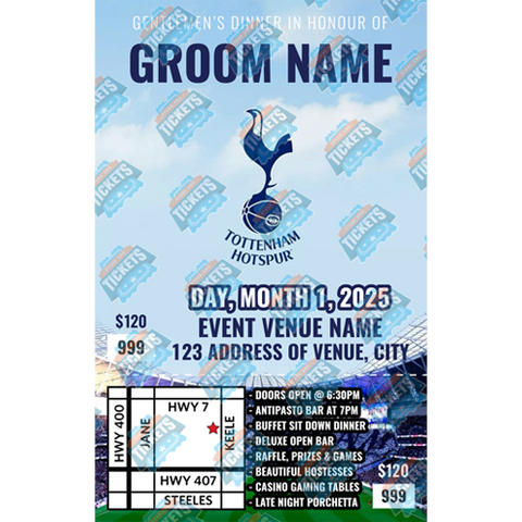 Tottenham Hotspur Stag Ticket