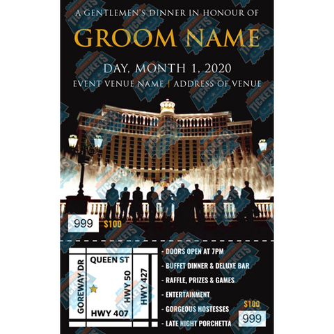 Bellagio Oceans 11 Stag Ticket