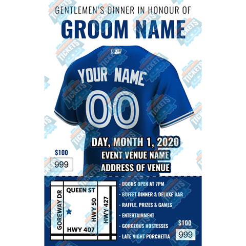 Baseball Jersey Name Swap Stag Ticket