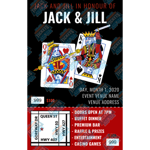 King and Queen Jack and Jill or Stag Ticket