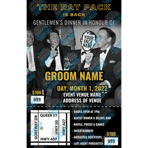 The Rat Pack Face Swap Stag Ticket