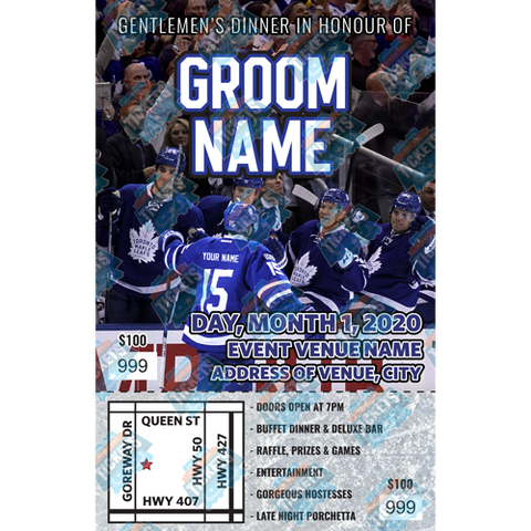 Toronto Maple Leafs Goal Celebration Stag Ticket